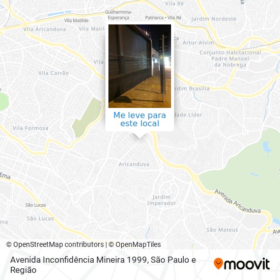 Avenida Inconfidência Mineira 1999 mapa