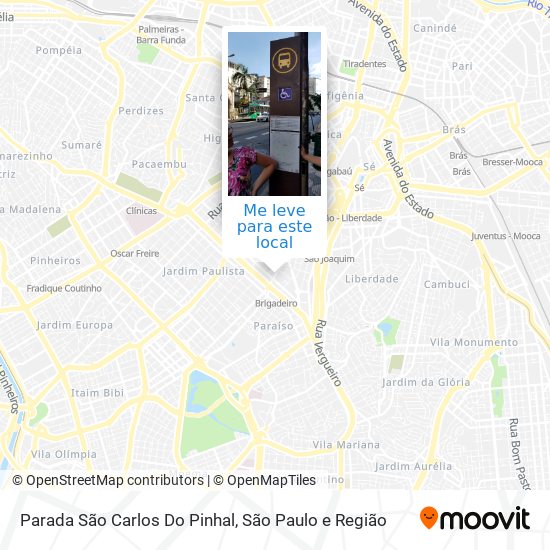 Parada São Carlos Do Pinhal mapa