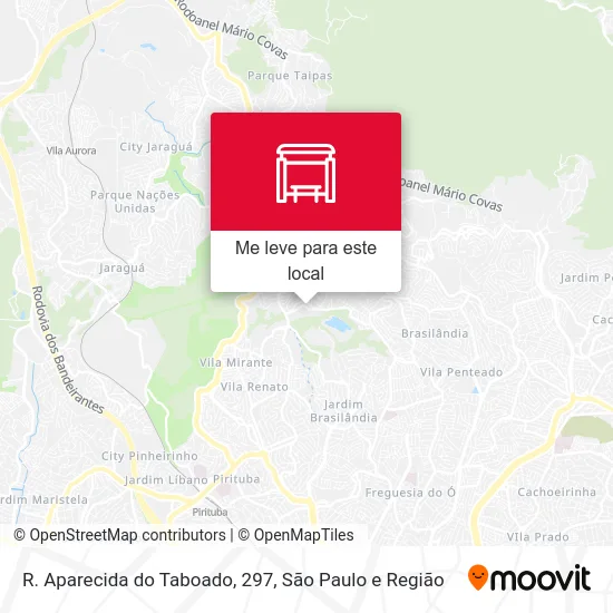 R. Aparecida do Taboado, 297 mapa