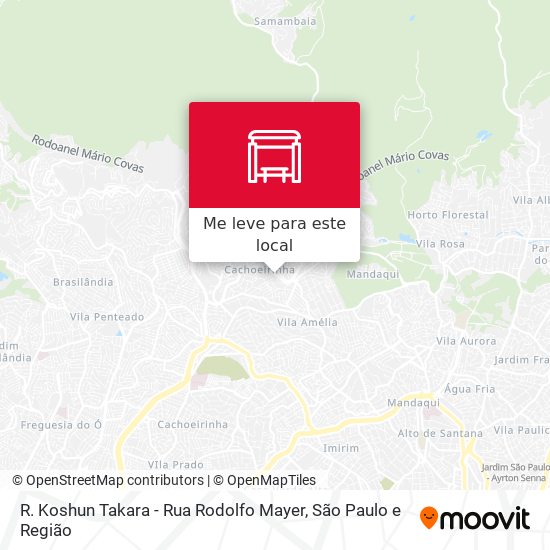R. Koshun Takara - Rua Rodolfo Mayer mapa