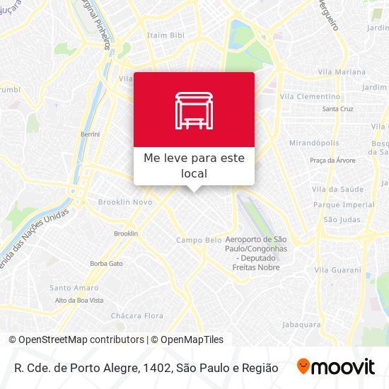 R. Cde. de Porto Alegre, 1402 mapa