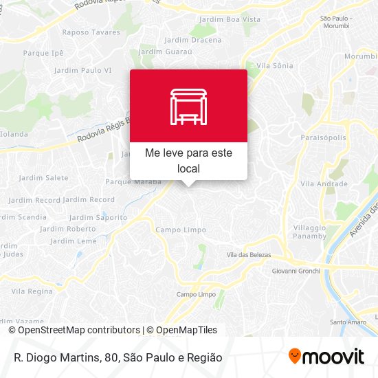 R. Diogo Martins, 80 mapa