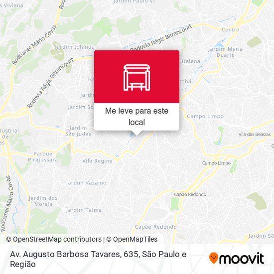 Av. Augusto Barbosa Tavares, 635 mapa