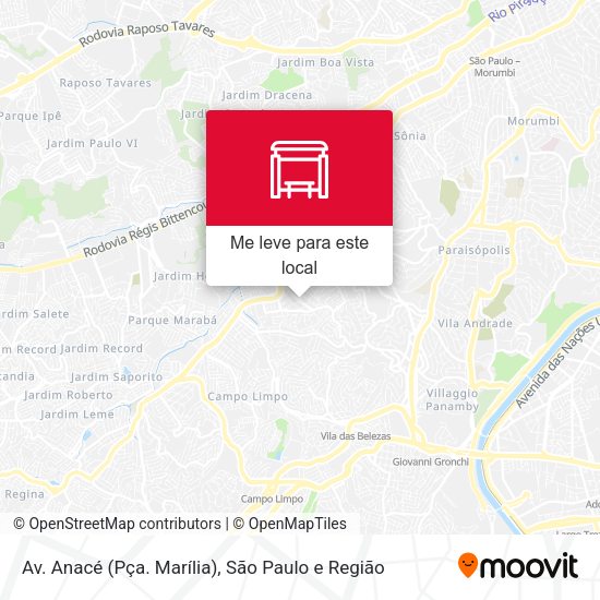 Av. Anacé (Pça. Marília) mapa