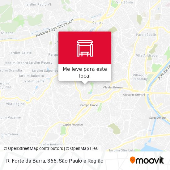 R. Forte da Barra, 366 mapa