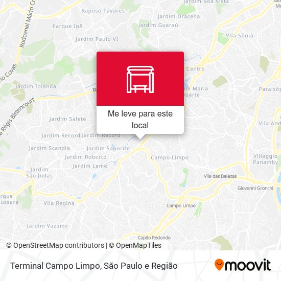 Terminal Campo Limpo mapa