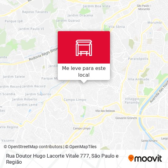 Rua Doutor Hugo Lacorte Vitale 777 mapa