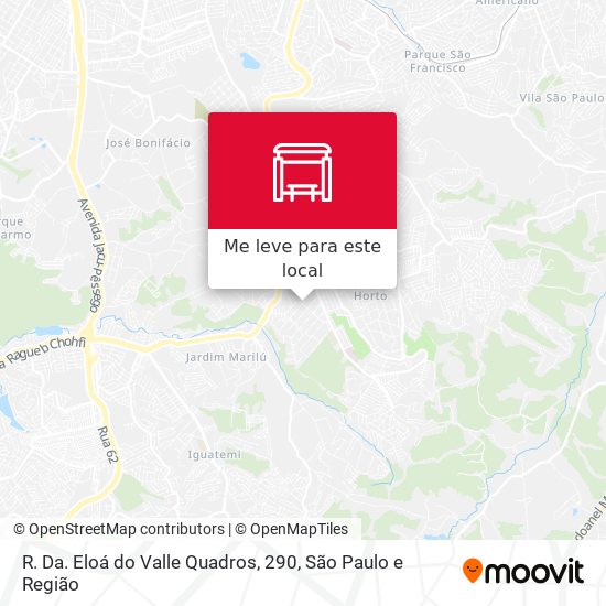 R. Da. Eloá do Valle Quadros, 290 mapa