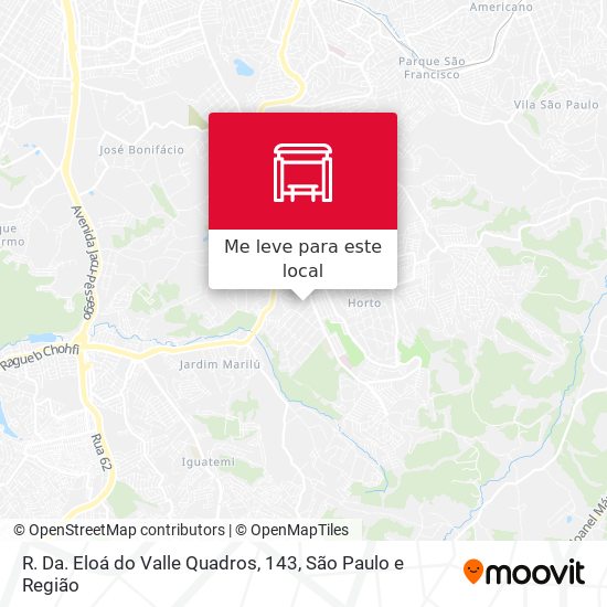R. Da. Eloá do Valle Quadros, 143 mapa