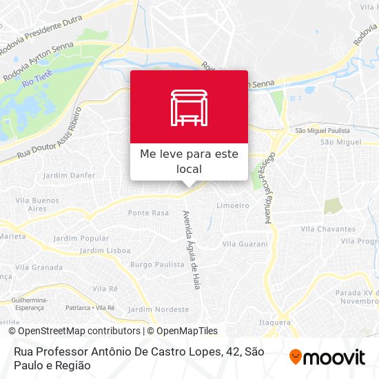 Rua Professor Antônio De Castro Lopes, 42 mapa