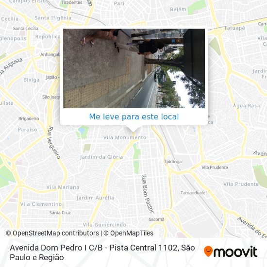 Avenida Dom Pedro I  C / B - Pista Central 1102 mapa