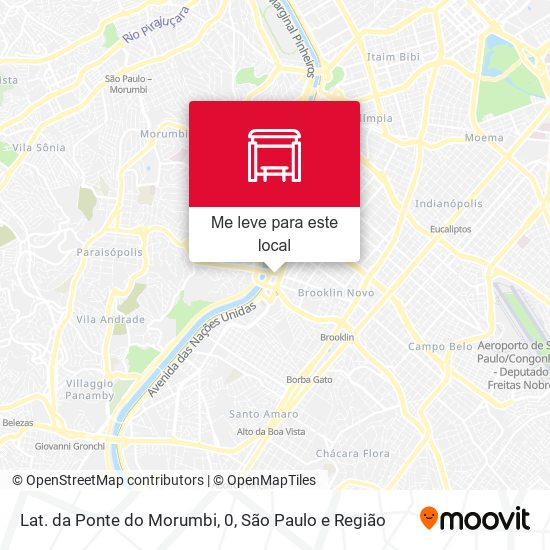 Lat. da Ponte do Morumbi, 0 mapa