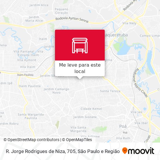 R. Jorge Rodrigues de Niza, 705 mapa