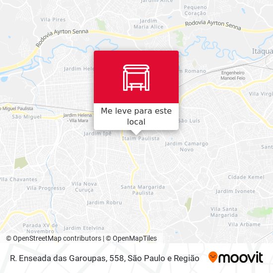 R. Enseada das Garoupas, 558 mapa