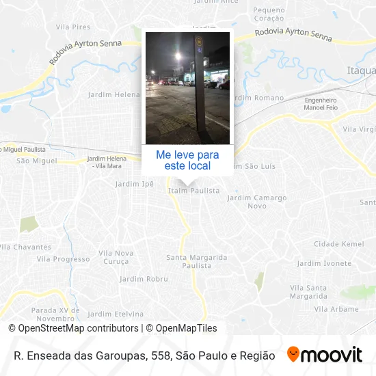 R. Enseada das Garoupas, 558 mapa