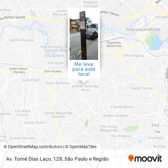 Av. Tomé Dias Laço, 128 mapa