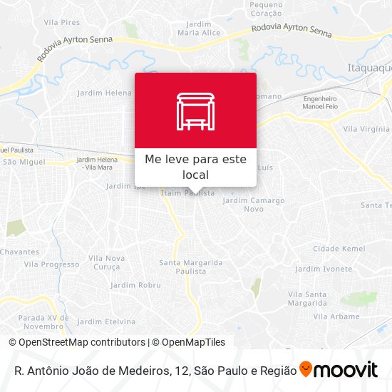 R. Antônio João de Medeiros, 12 mapa