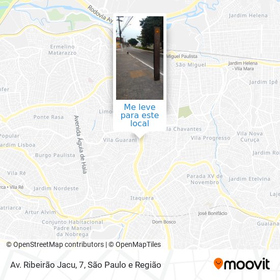 Av. Ribeirão Jacu, 7 mapa