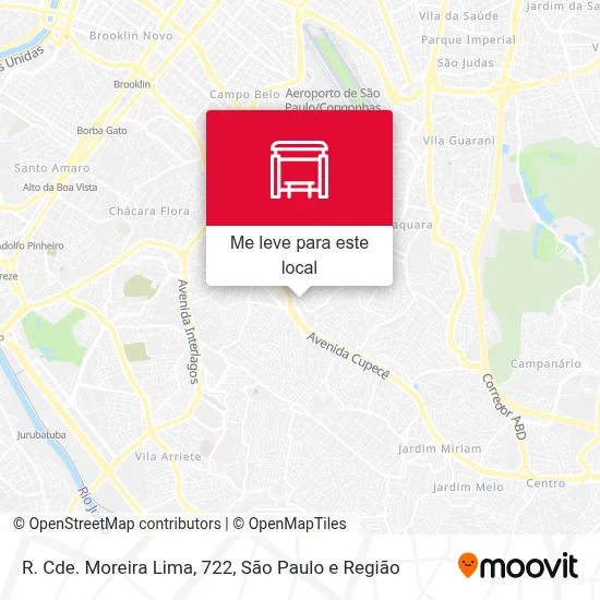 R. Cde. Moreira Lima, 722 mapa