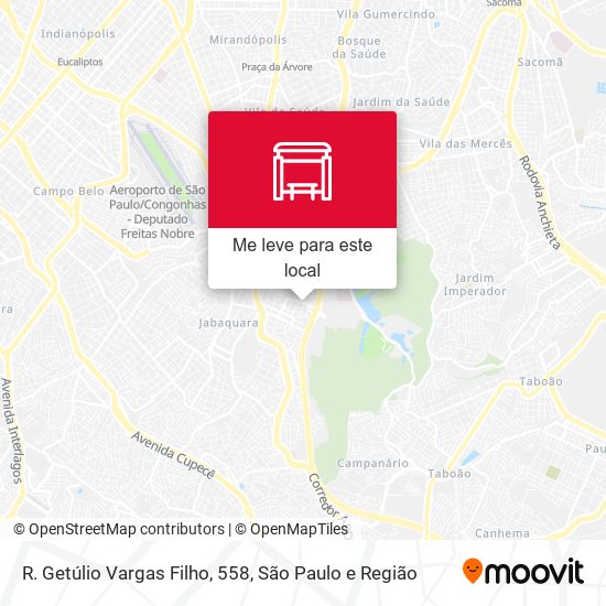 R. Getúlio Vargas Filho, 558 mapa