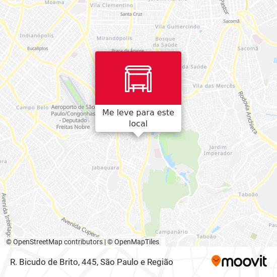 R. Bicudo de Brito, 445 mapa