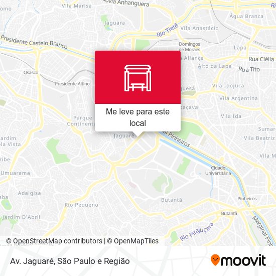 Av. Jaguaré mapa