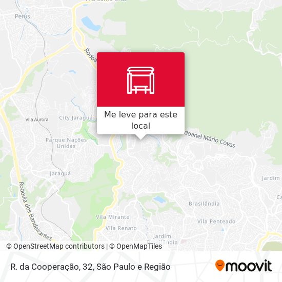 R. da Cooperação, 32 mapa