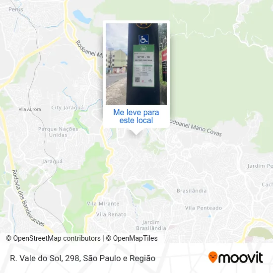 R. Vale do Sol, 298 mapa