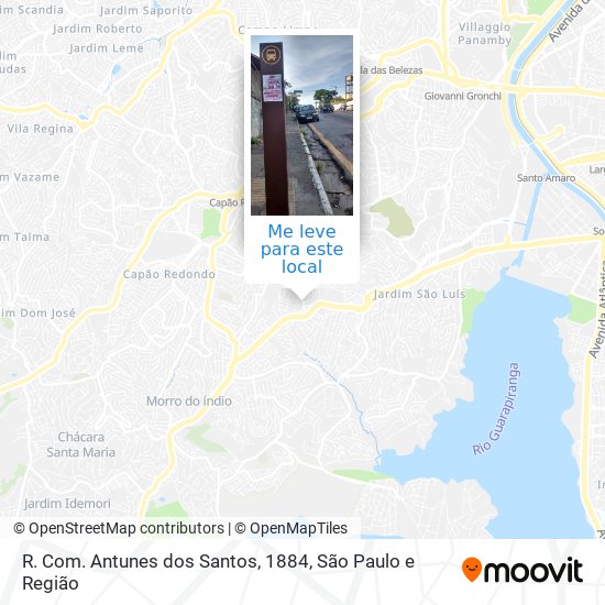 R. Com. Antunes dos Santos, 1884 mapa