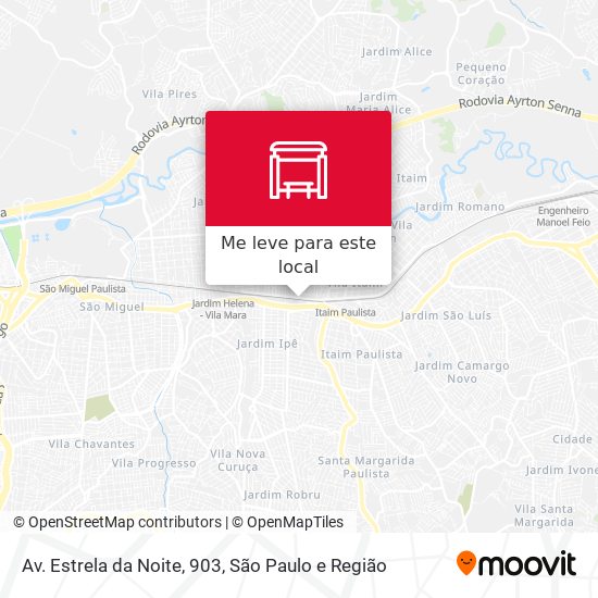 Av. Estrela da Noite, 903 mapa