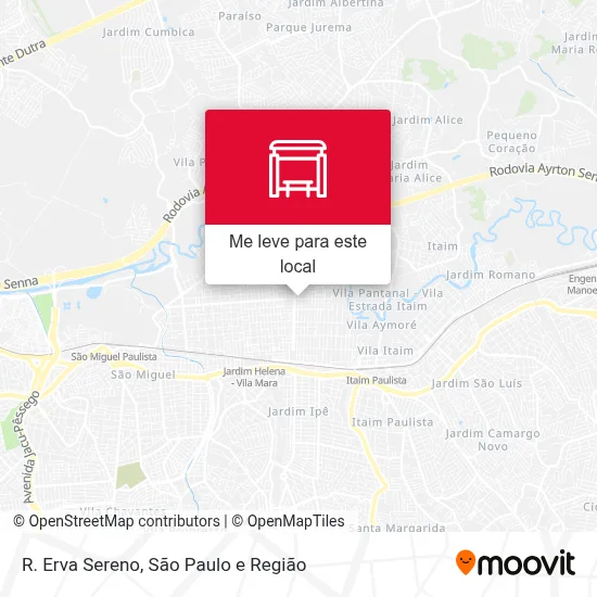 R. Erva Sereno mapa