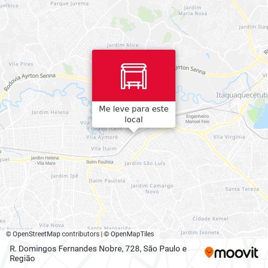 R. Domingos Fernandes Nobre, 728 mapa