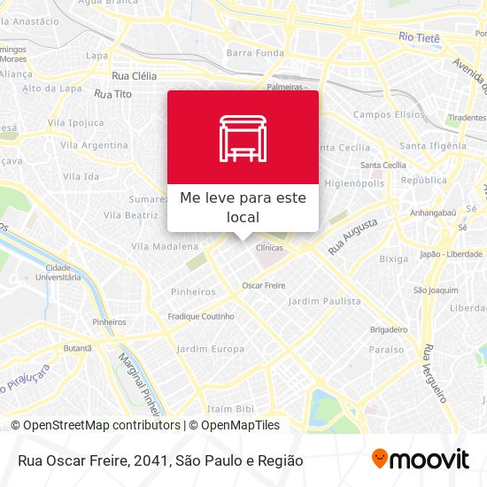Rua Oscar Freire, 2041 mapa