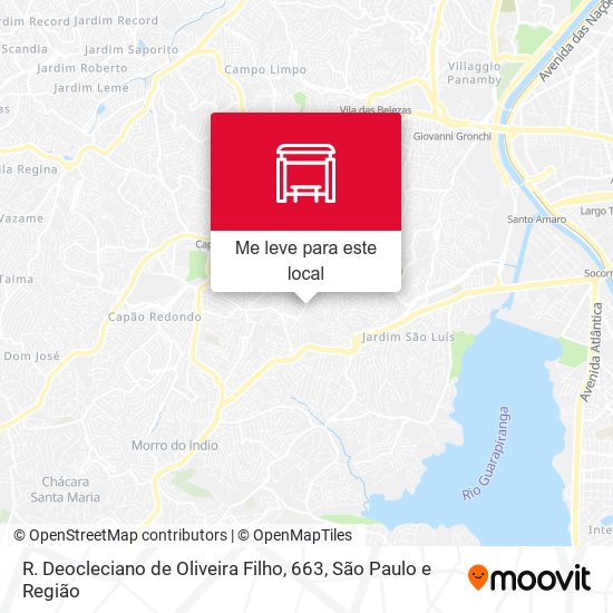 R. Deocleciano de Oliveira Filho, 663 mapa