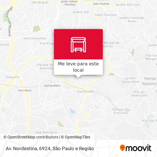 Av. Nordestina, 6924 mapa