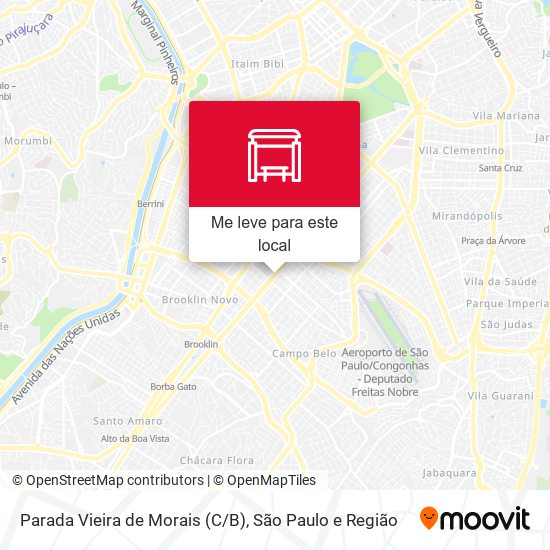 Parada Vieira de Morais (C/B) mapa