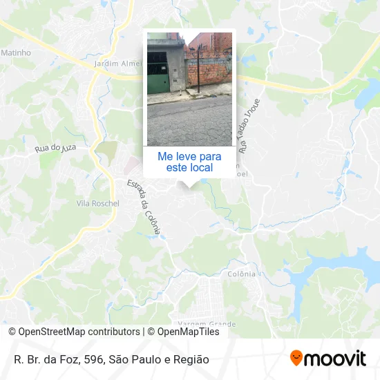 R. Br. da Foz, 596 mapa
