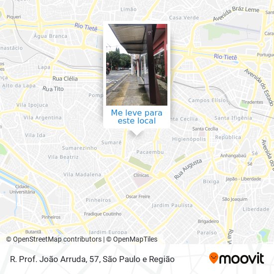 R. Prof. João Arruda, 57 mapa