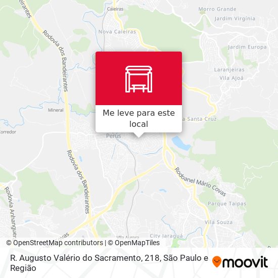 R. Augusto Valério do Sacramento, 218 mapa