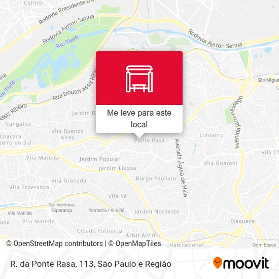R. da Ponte Rasa, 113 mapa