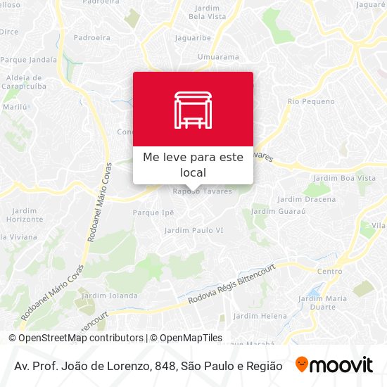 Av. Prof. João de Lorenzo, 848 mapa