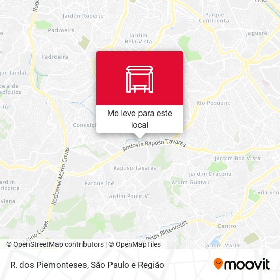 R. dos Piemonteses mapa