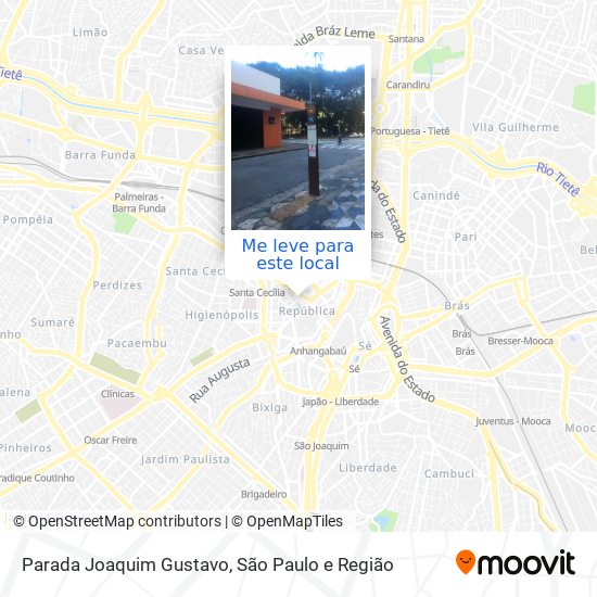 Parada Joaquim Gustavo mapa