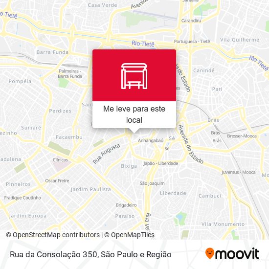 Rua da Consolação 350 mapa