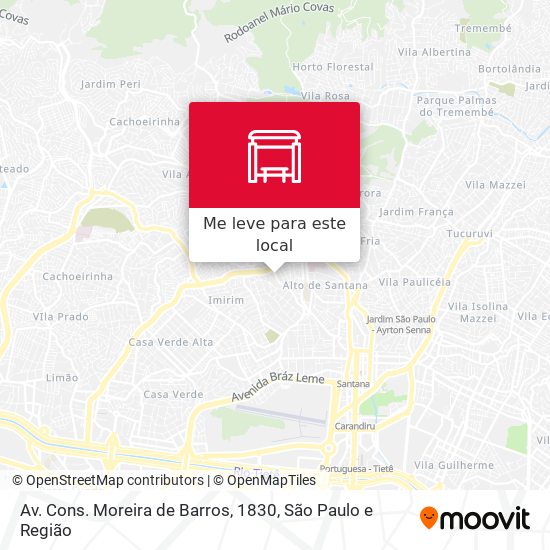 Av. Cons. Moreira de Barros, 1830 mapa