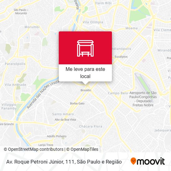 Av. Roque Petroni Júnior, 111 mapa