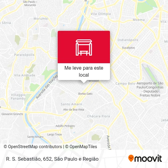 R. S. Sebastião, 652 mapa