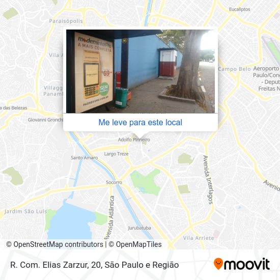 R. Com. Elias Zarzur, 20 mapa