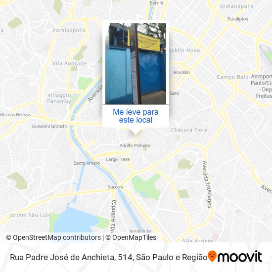 Rua Padre José de Anchieta, 514 mapa