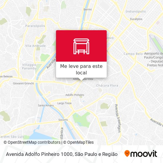 Avenida Adolfo Pinheiro 1000 mapa